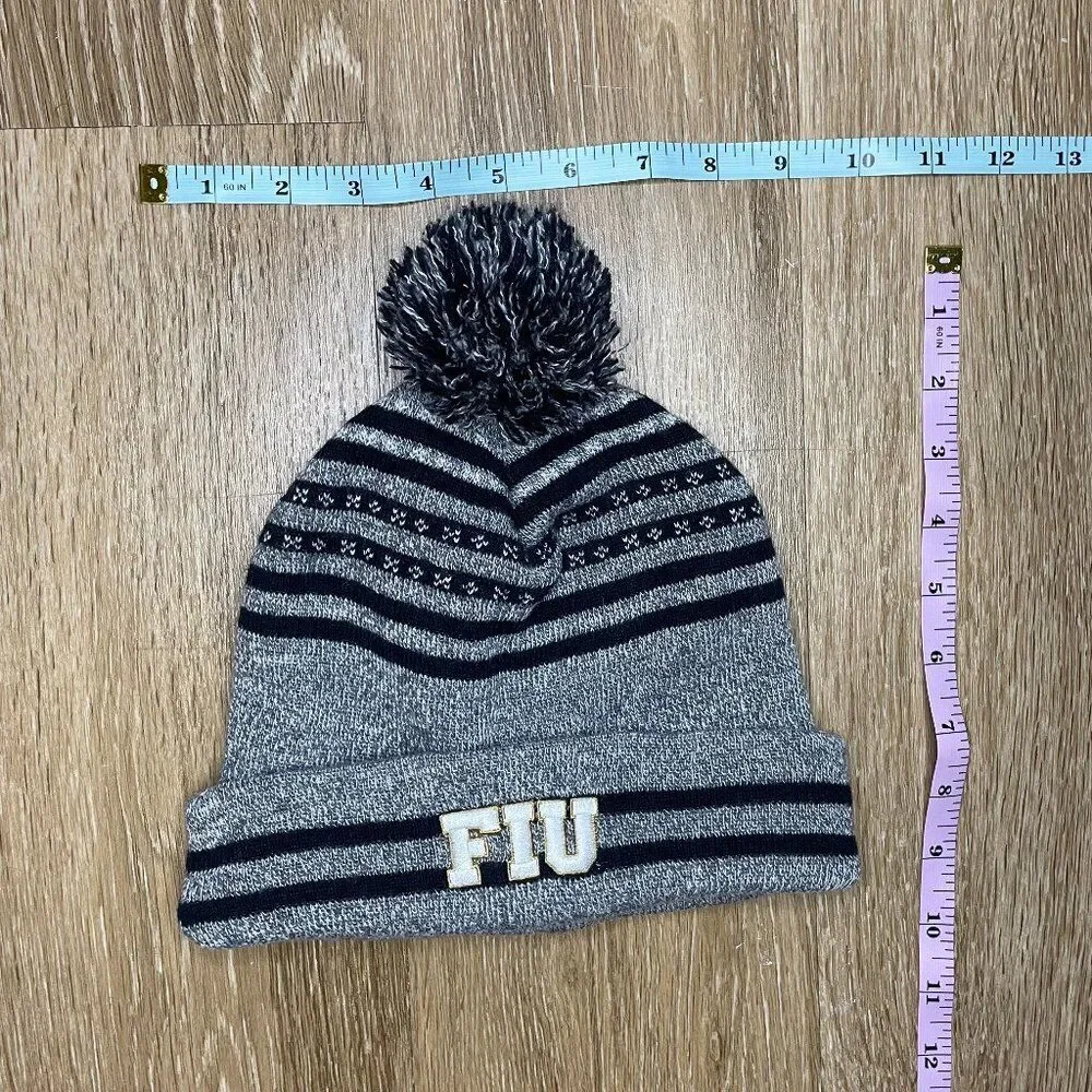 FIU Gray and Black Beanie Florida International University Golden Panthers - Picture 9 of 9